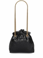 BALENCIAGA - Xs Crush Leather Tote Bag