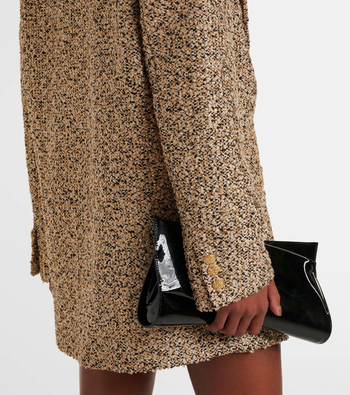 Alessandra Rich Women Light Pink Tweed Blazer