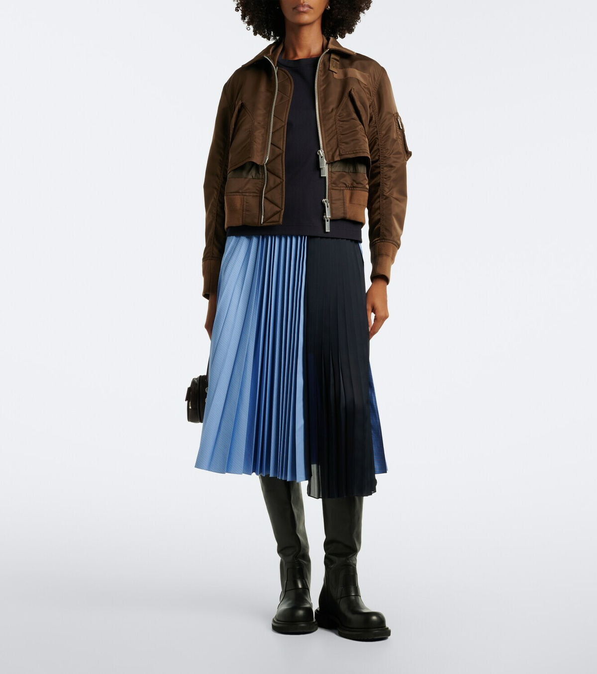 Sacai Layered technical bomber jacket