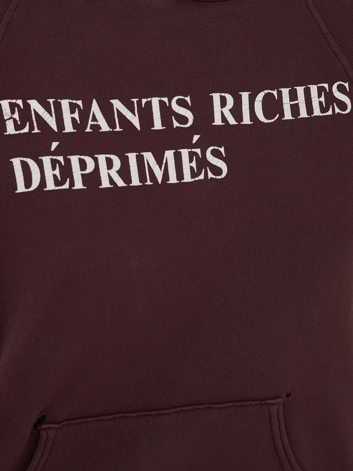 ENFANTS RICHES DÉPRIMÉS Classic Logo Shrunken Hoodie