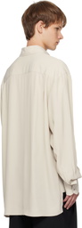 Mugler Gray Pierced Shirt