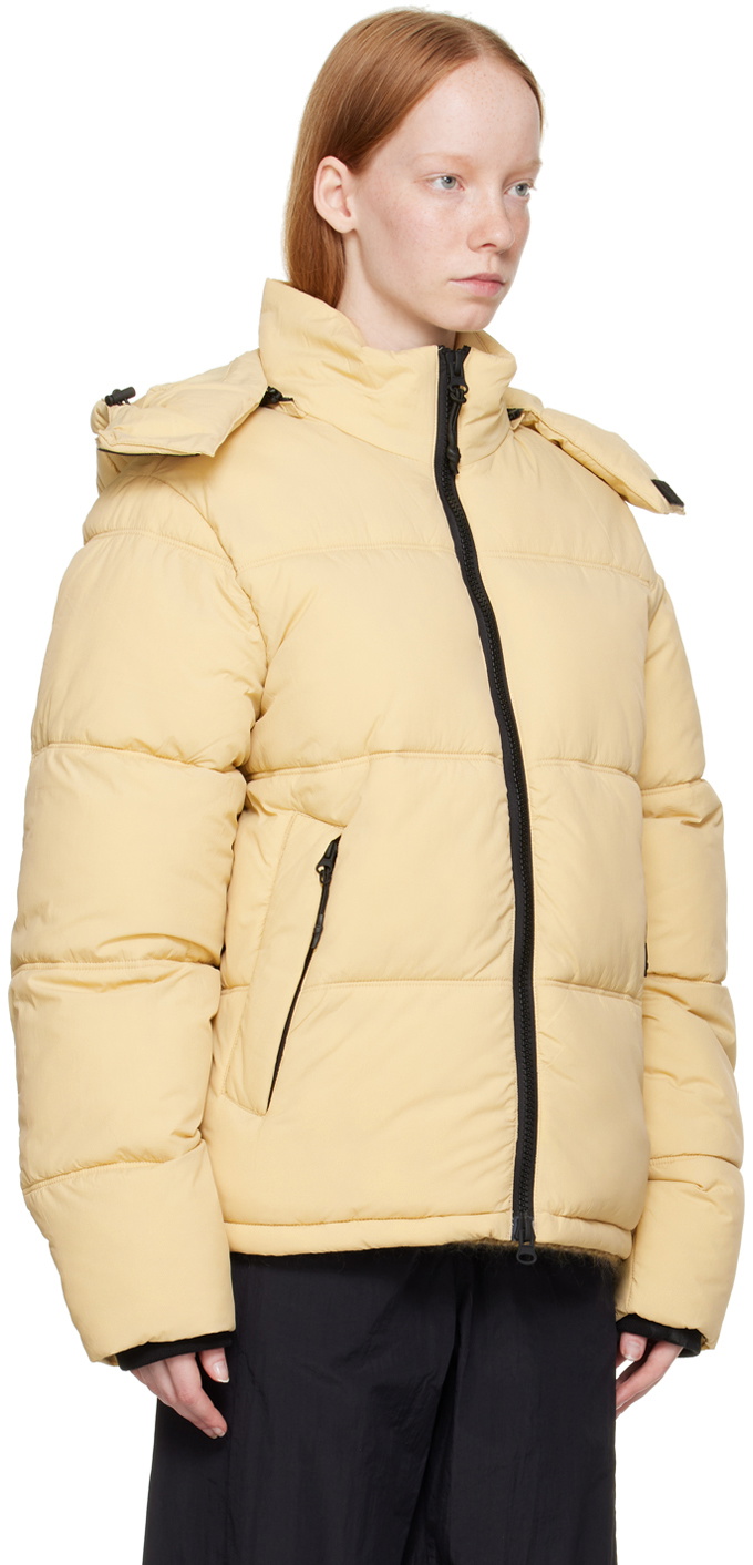 The Very Warm Beige Hooded Puffer Jacket