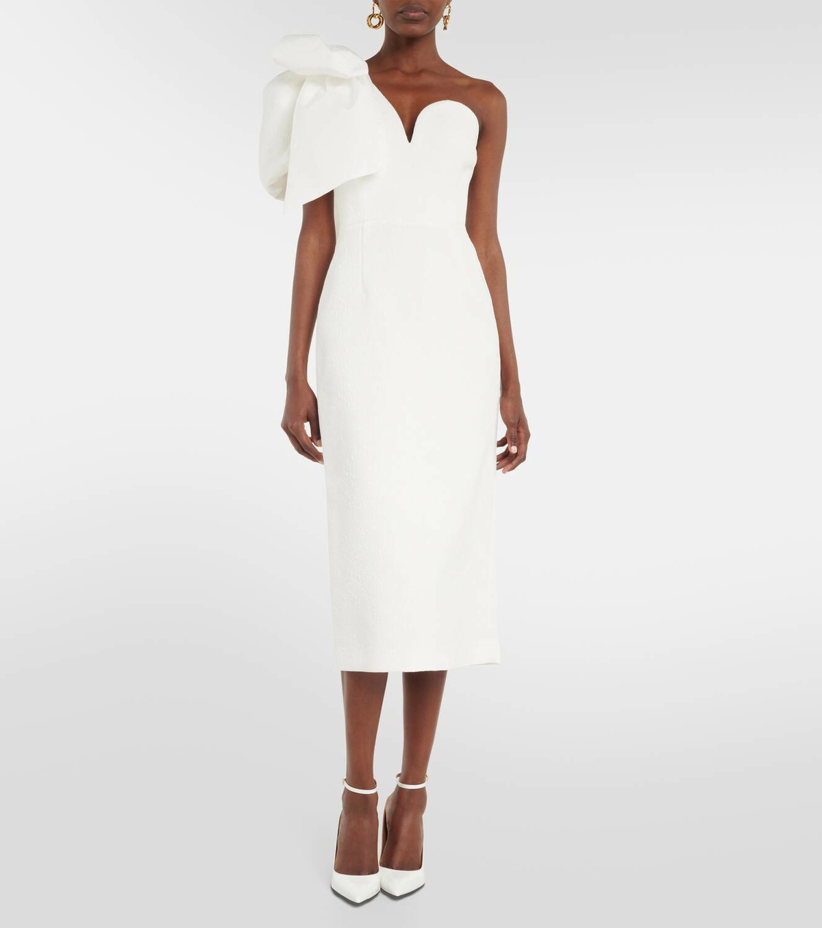 Rebecca Vallance Bridal Bon Ami bow-detail midi dress Rebecca Vallance