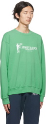 Sporty & Rich Green Tennis Club Sweatshirt