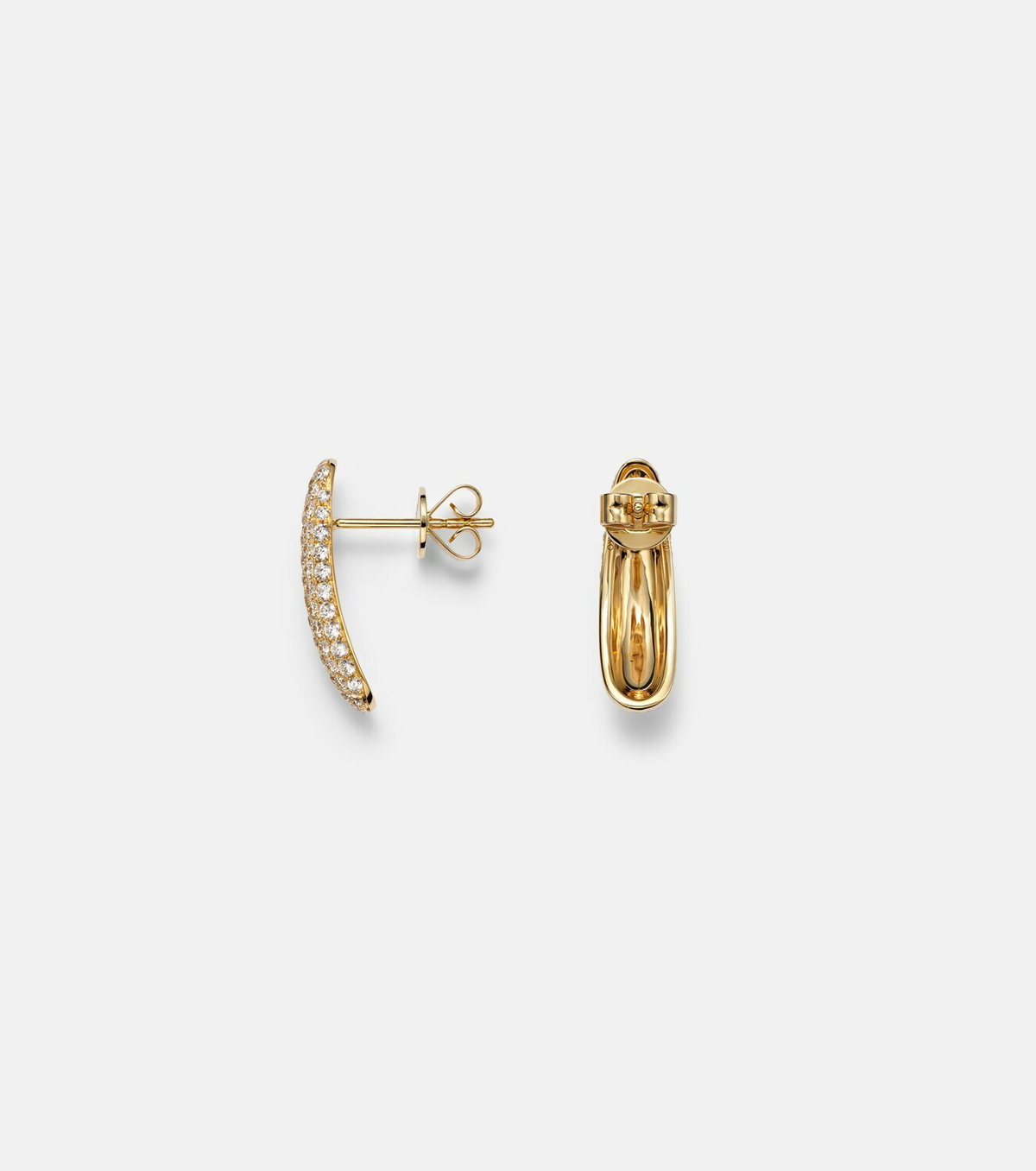 Anita Ko Claire Petite 18kt gold (750/1000) earrings with diamonds