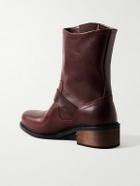 Enfants Riches Déprimés - Engineer Buckled Leather Boots - Red