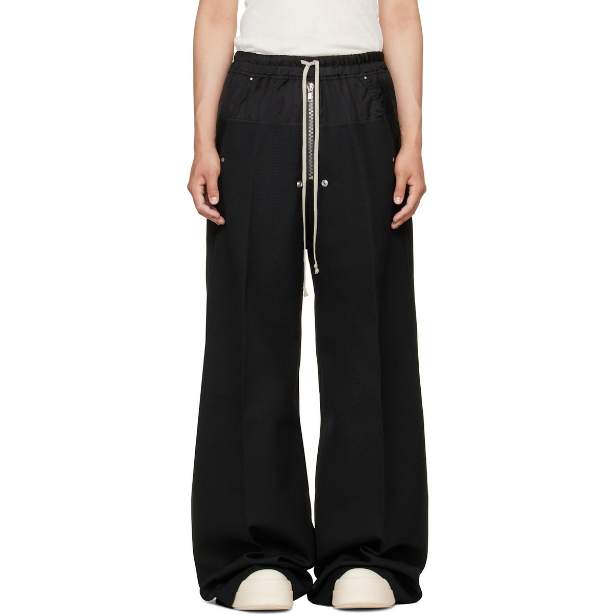 Rick Owens Black Tower Wide Bela Trousers