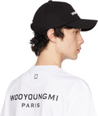 WOOYOUNGMI Black Embroidered Ball Cap