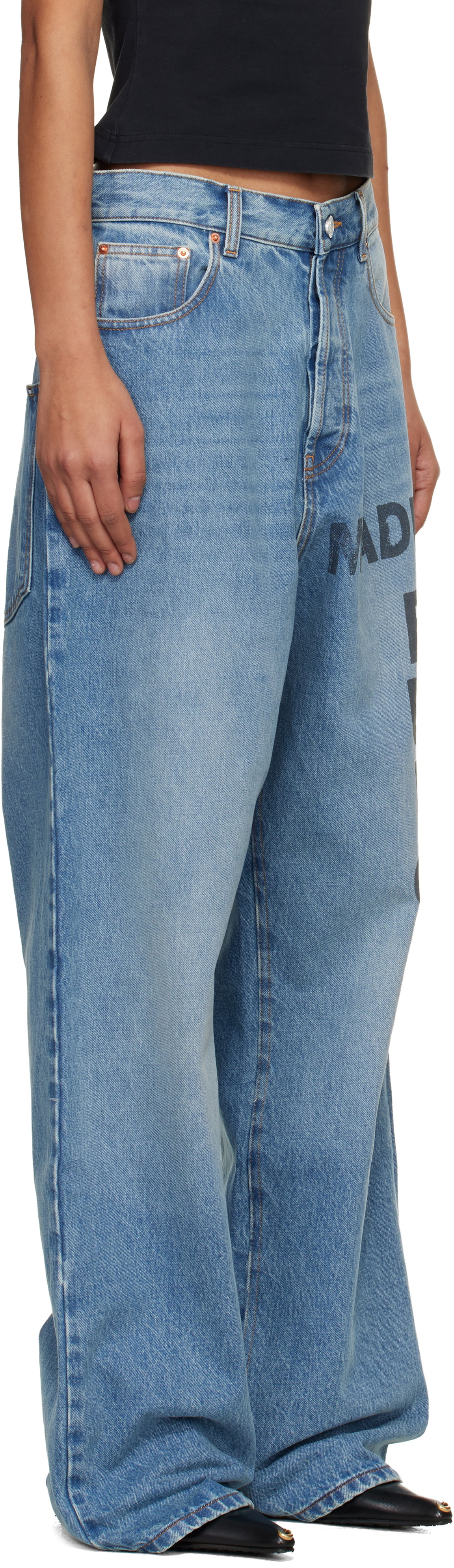 VETEMENTS Blue 'Made In Europe' Jeans
