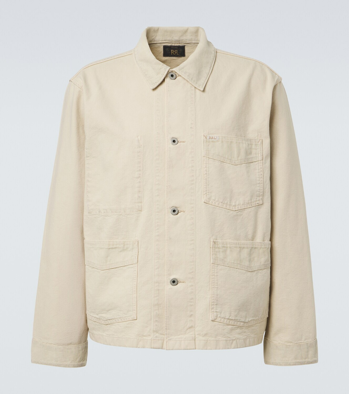 RRL Corduroy-trimmed denim jacket
