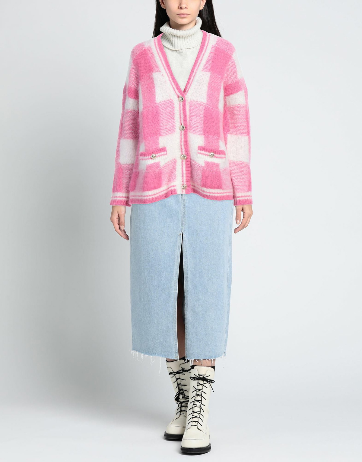 Maje Womens Cardigan Fuchsia