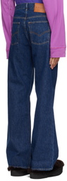BLUEMARBLE Blue Studded Zebra Bootcut Jeans