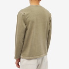 FrizmWORKS Men's Long Sleeve Pigment Dyed Mil T-Shirt in Beige