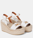 Versace Medusa '95 leather espadrille wedges