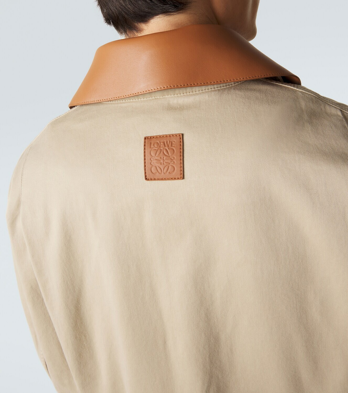Loewe Paula's Ibiza leather-trimmed cotton jacket