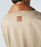 Loewe Paula's Ibiza leather-trimmed cotton jacket
