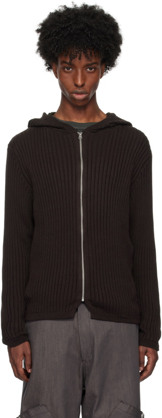 Photo: AFFXWRKS Brown Knit Hoodie