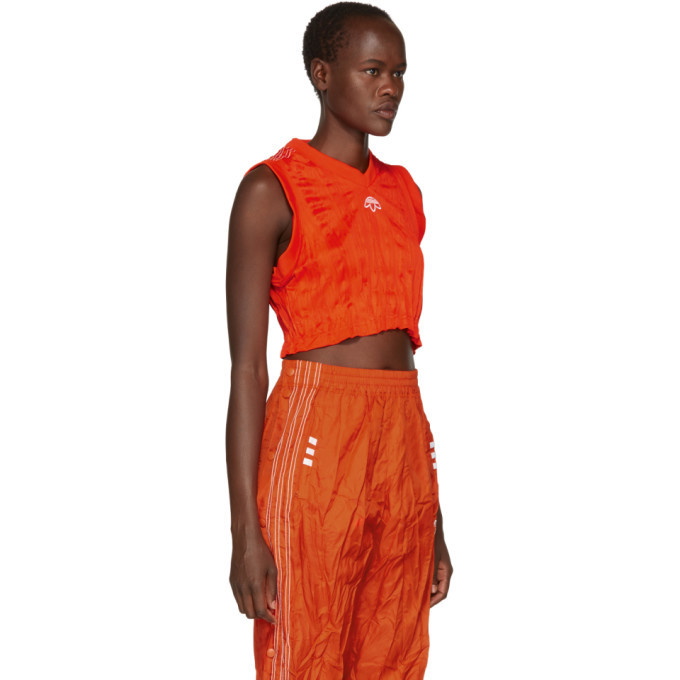 adidas Originals by Alexander Wang Orange Crop Tank Top