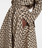 Valentino Toile Iconographe silk midi skirt