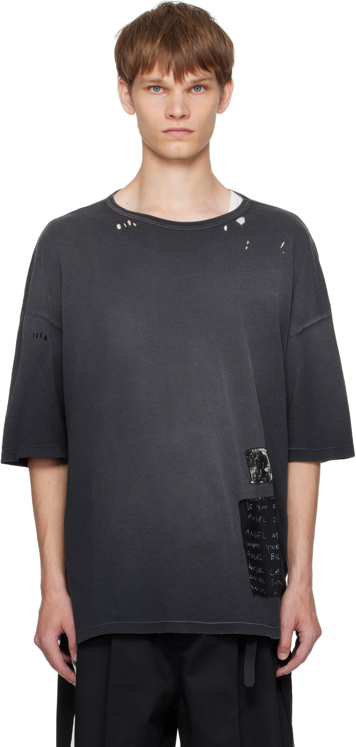 Ann Demeulemeester Black Greg Long Sleeve T-Shirt Ann Demeulemeester