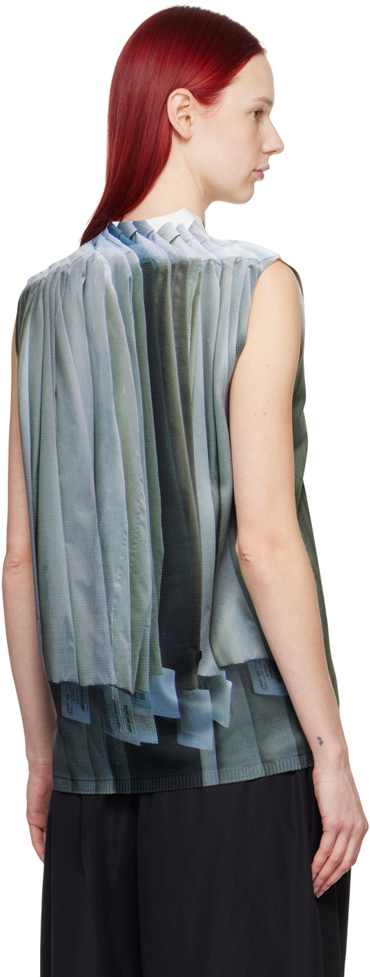 Comme des Garçons Homme Plus Green Printed Cardigan