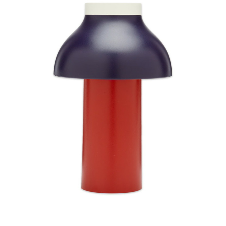 Photo: HAY Men's PC Portable Lamp - in Dusty Red