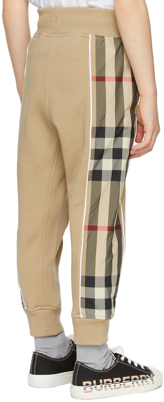 Burberry - Teen Boys Beige Check Trousers