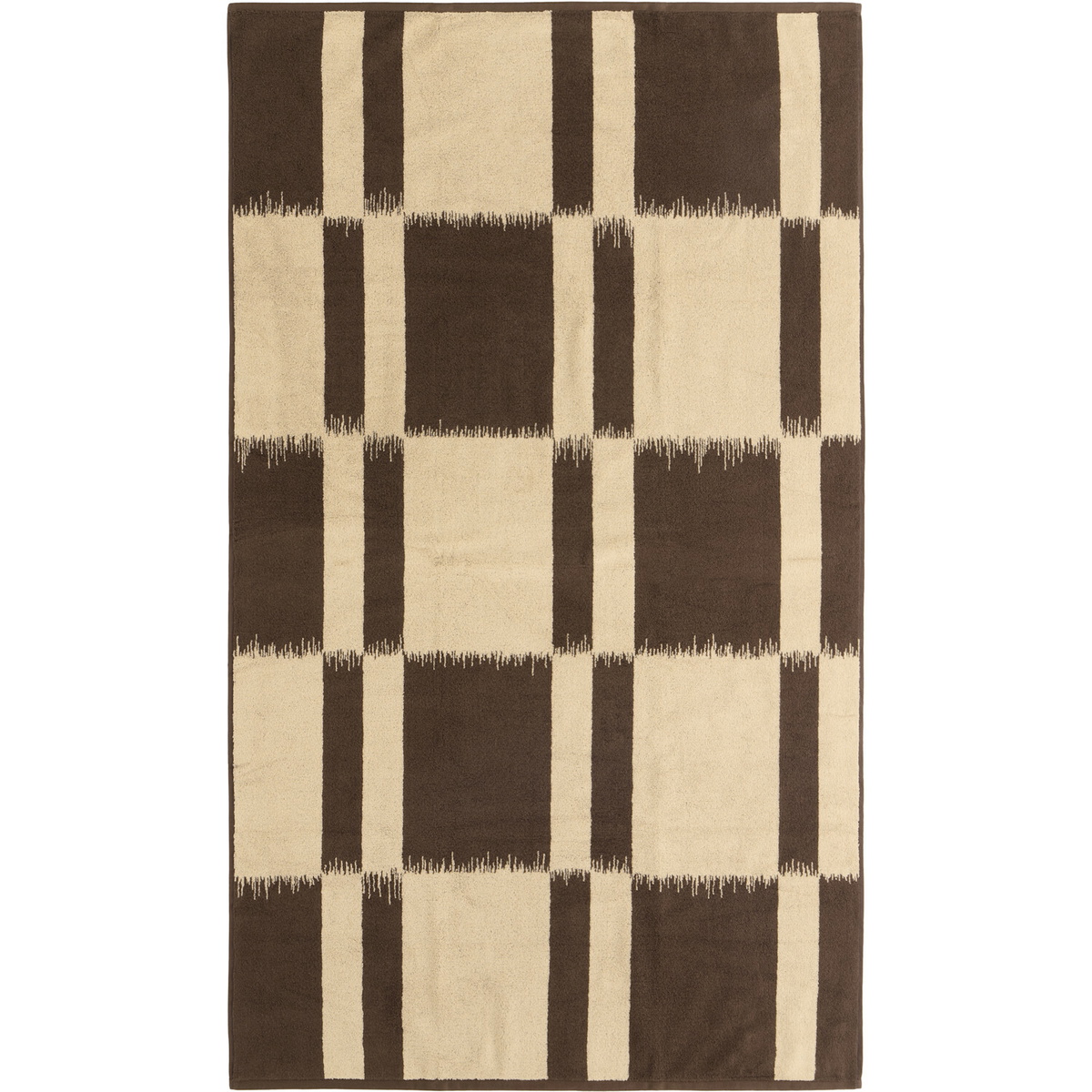 Autumn Sonata Brown & Beige Karin Bath Sheet