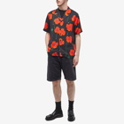 Soulland Men's Orson Floral Vacation Shirt in Orange