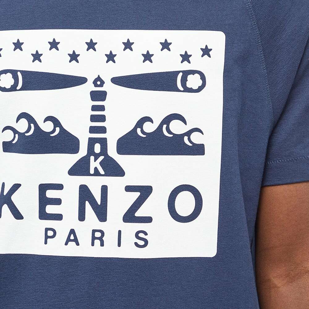 【新品】KENZO PARIS LIGHTHOUSE SLIM T-SHIRT Slim Fit Lighthouse Logo T-Shirt Off White | KENZO | EQVVS