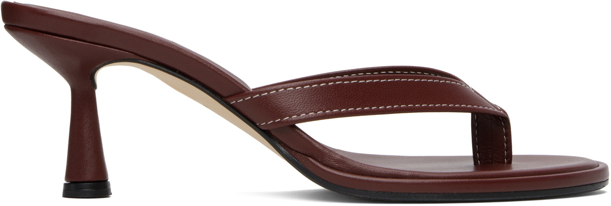 サンダル・ミュール AEYDE Tonya leather sandals with double strap Marrone AEYDE Tonya buckled leather sandals | NET-A-PORTER