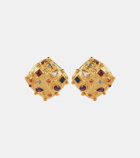 Jennifer Behr Deon embellished gold-plated earrings