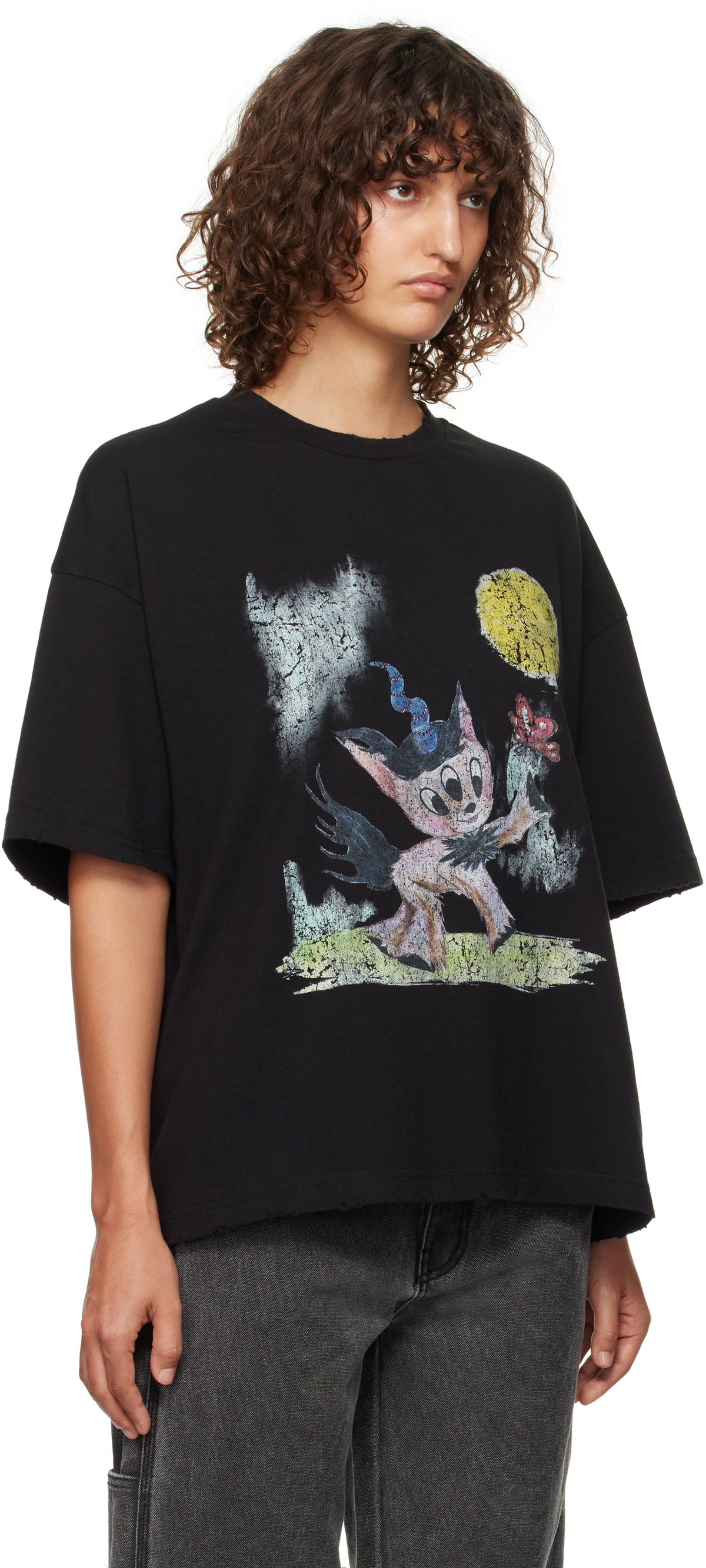 We11done Black Monster Pony T-shirt We11done