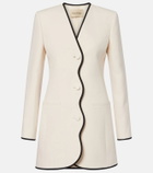 Valentino Crepe Couture scalloped jacket