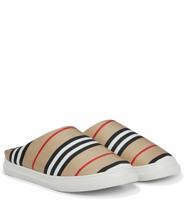 Photo: Burberry - Icon Stripe slippers