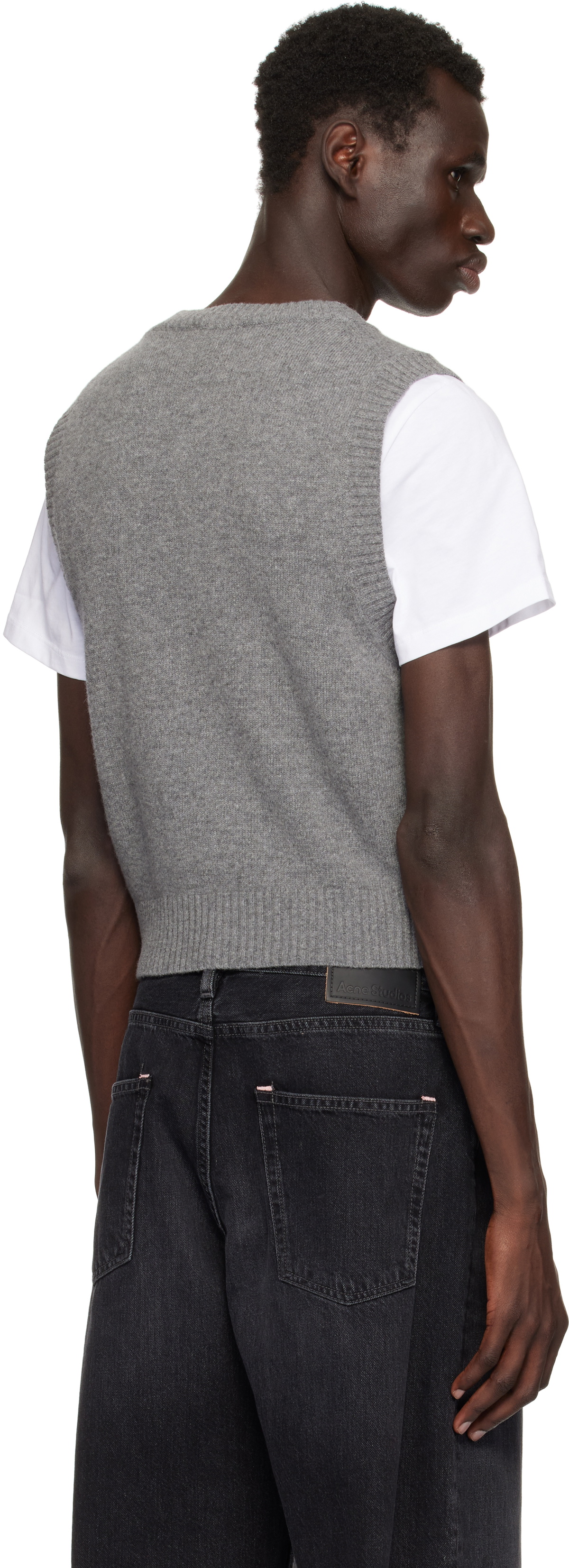 GANNI Gray Graphic Vest