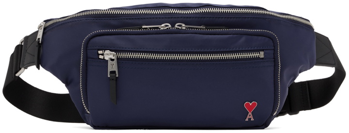 Photo: AMI Paris Navy Ami de Cœur Pouch