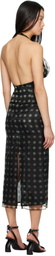 16Arlington Black Zita Midi Dress