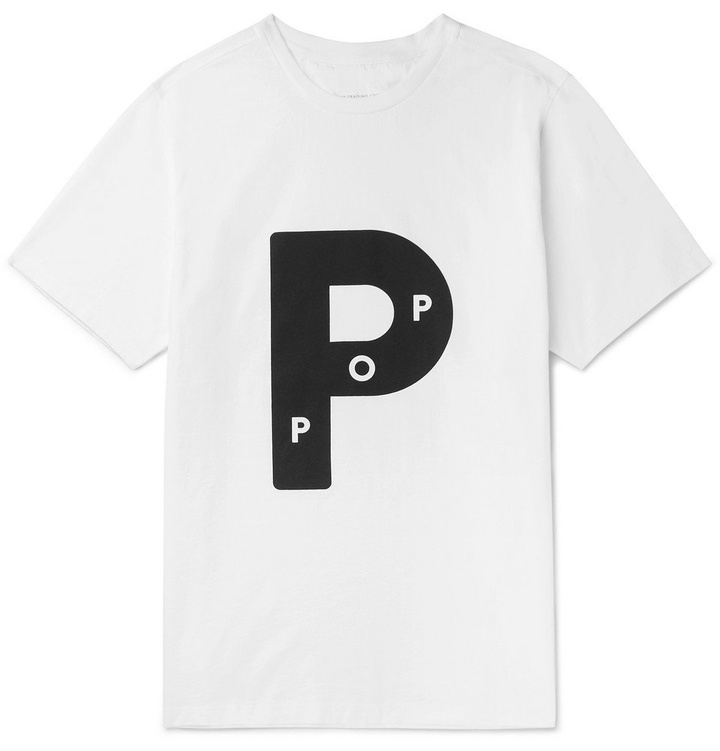 Photo: Pop Trading Company - Logo-Print Cotton-Jersey T-Shirt - White