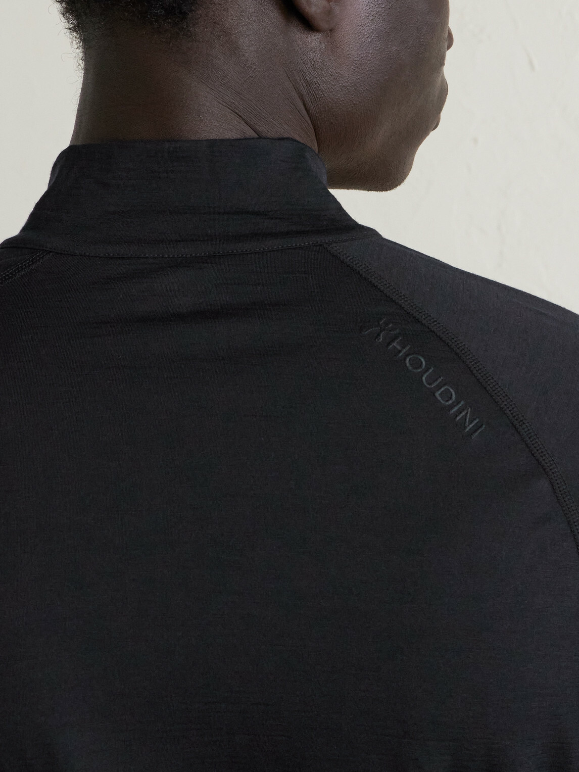 Houdini - Desoli Solid Merino™ Half-Zip Ski Base Layer - Black