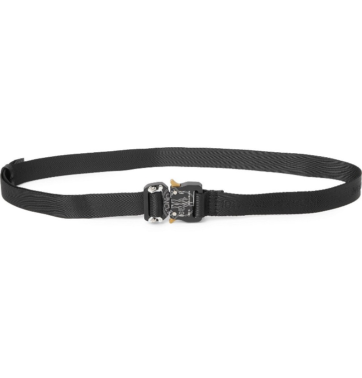 Photo: Moncler Genius - 6 Moncler 1017 ALYX 9SM 2.5cm Logo-Jacquard Webbing Belt - Black