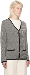 ANINE BING Black & White Dave Cardigan