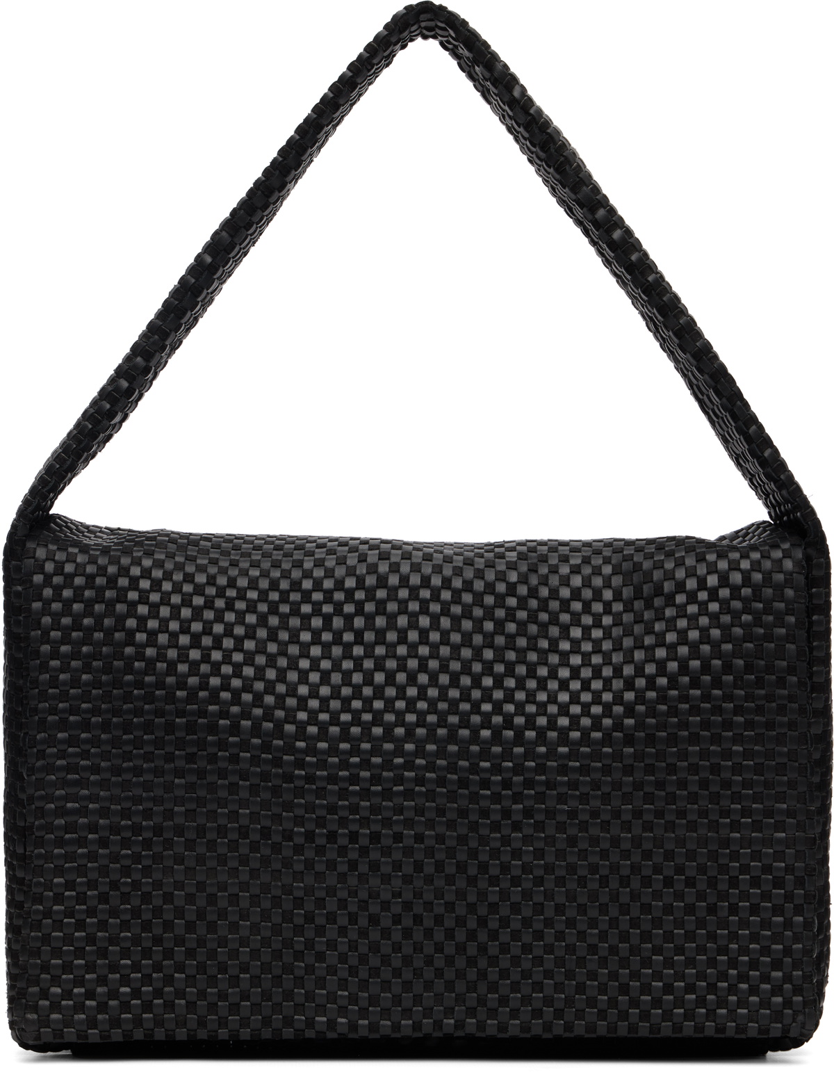 ST.AGNI Woven Crescent Leather Shoulder Bag St.Agni