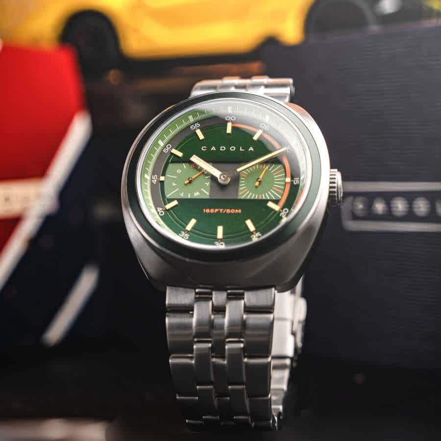 Cadola Giulia GMT Quartz Green Dial Mens Watch CD-1043-22