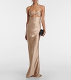 The Sei Silk satin gown