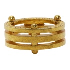 Versace SSENSE Exclusive Gold Medusa Greek Ring