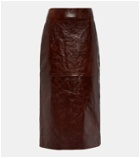 Dodo Bar Or Jim leather pencil skirt