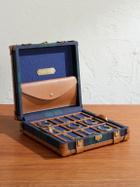 Ralph Lauren Home - Sawyer Leather-Trimmed Checked Canvas Tic-Tac-Toe Set