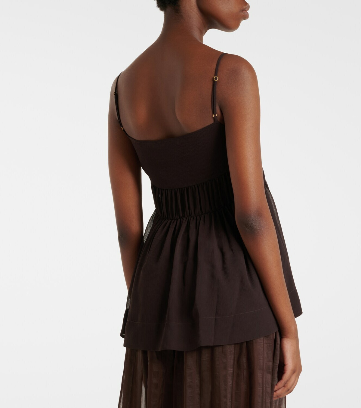 Xu Zhi Sequined chiffon top