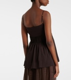 Xu Zhi Sequined chiffon top